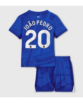 Billige Fotballdrakt Chelsea Joao Pedro #20 Replika Hjemmedraktsett Barn 2025-26 Kortermet (med bukser)